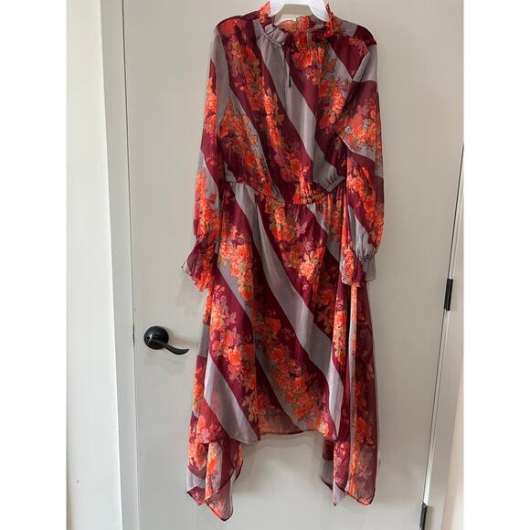 Soft Surroundings Boho Romantic asymmetrical Autumn whimsical long Dress Size-M - Picture 2 of 8